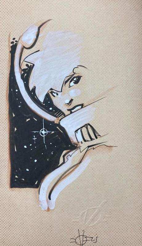 SKETCHBOOK OLIVIER VATINE 2025 DÉDICACÉ : COSMONAUTE N°2