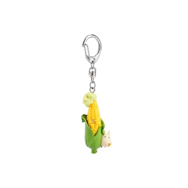 PORTE-CLÉ GHIBLI TOTORO BLANC SUR MAÏS