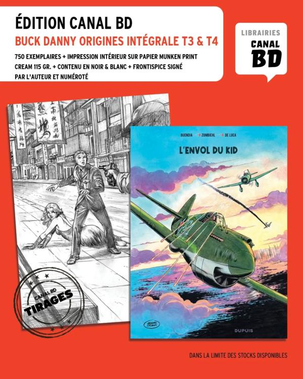 BUCK DANNY ORIGINES INTEGRALE TOME 3 ET 4 NOIR ET BLANC EDITION LIMITEE CANAL BD