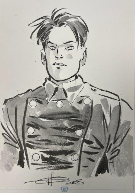 DESSIN ORIGINAL D'ERIC HERENGUEL POUR ROCKETEER : ROCKETEER N°2