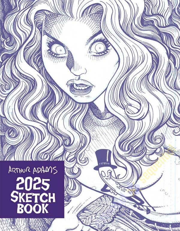 ARTHUR ADAMS SKETCHBOOK SDCC 2025 SIGNED