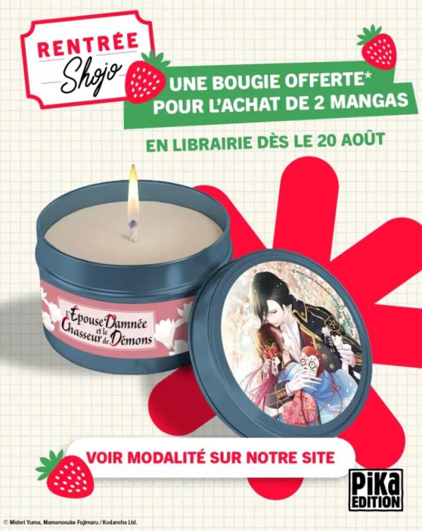 L'EPOUSE DAMNEE ET LE CHASSEUR DE DEMON - BOUGIE OFFERT POUR L'ACHAT DE DEUX TOMES PIKA DONT L'EPOUSE DAMNEE ET LE CHASSEUR DE DEMON