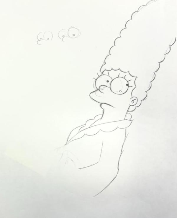 LES SIMPSONS - LES DESSINS ORIGINAUX DE LA SÉRIE ANIMÉE : MARGE N°2