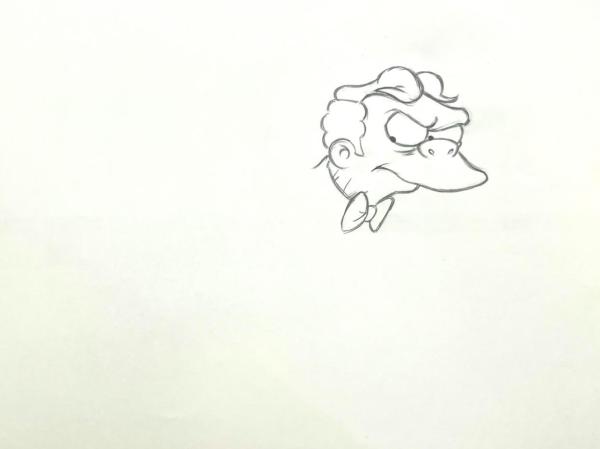 LES SIMPSONS - LES DESSINS ORIGINAUX DE LA SÉRIE ANIMÉE : MOE N°1