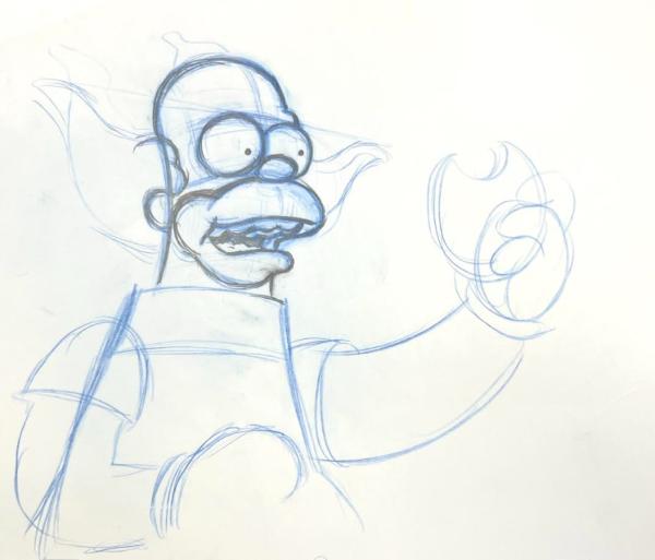 LES SIMPSONS - LES DESSINS ORIGINAUX DE LA SÉRIE ANIMÉE : CRUSTY N°3