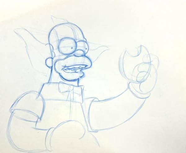 LES SIMPSONS - LES DESSINS ORIGINAUX DE LA SÉRIE ANIMÉE : CRUSTY N°5