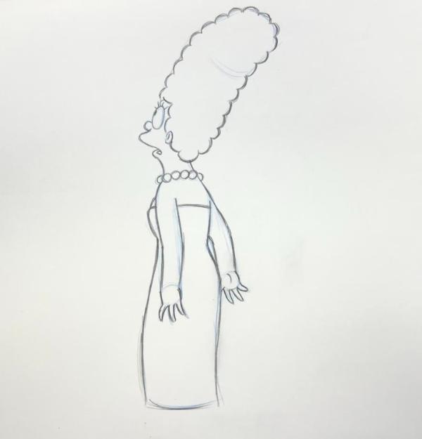 LES SIMPSONS - LES DESSINS ORIGINAUX DE LA SÉRIE ANIMÉE : MARGE N°10