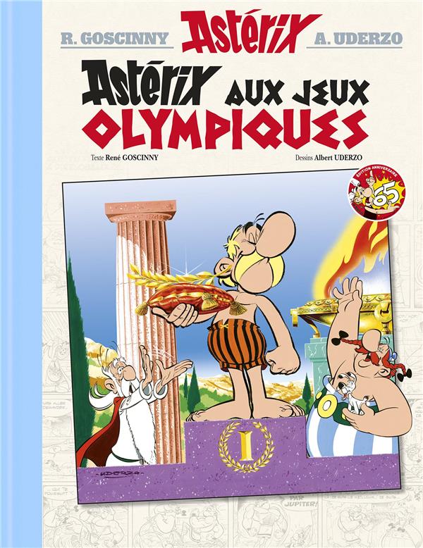 ASTERIX AUX JEUX OLYMPIQUES N 12 - EDITION LUXE - 65 ANS ASTERIX
