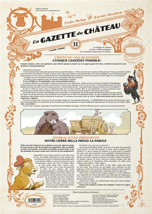 LE CHATEAU DES ANIMAUX - LA GAZETTE DU CHATEAU - VOL11