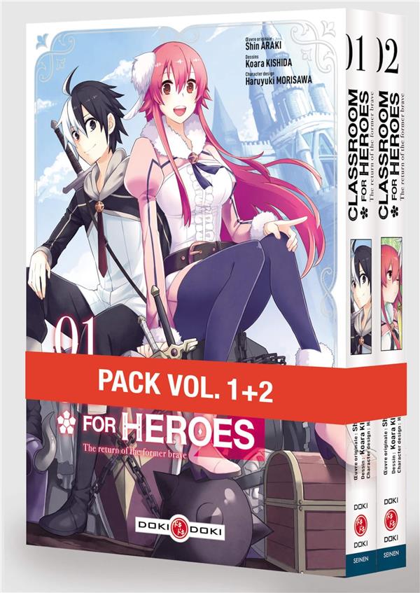CLASSROOM FOR HEROES - PACK PROMO VOL. 01 ET 02 - EDITION LIMITEE