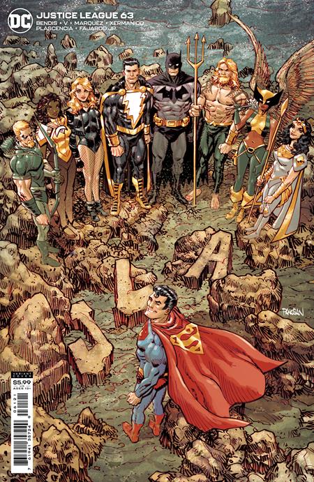 JUSTICE LEAGUE #63 CVR B DAN PANOSIAN CARD STOCK VAR