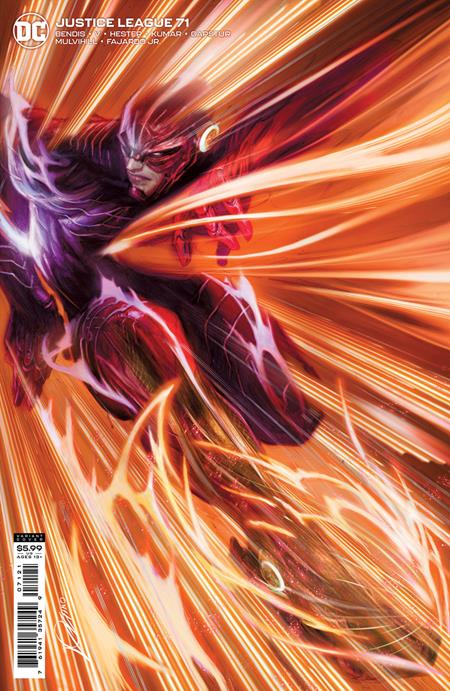 JUSTICE LEAGUE #71 CVR B ALEXANDER LOZANO CARD STOCK VAR