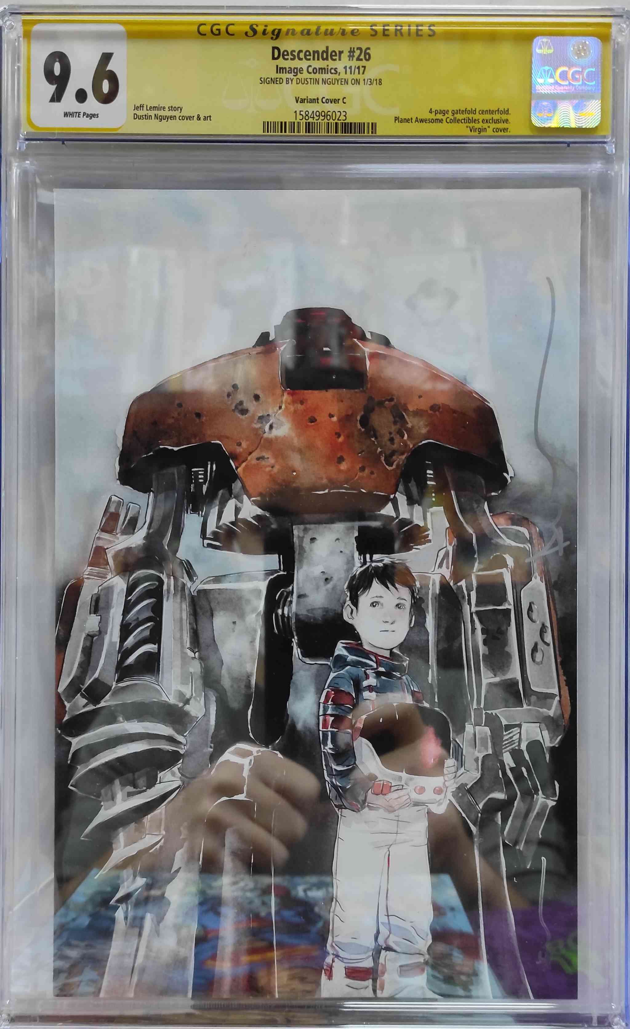 DESCENDER #26 VARIANT C SIGNED BY NGUYEN 9.6