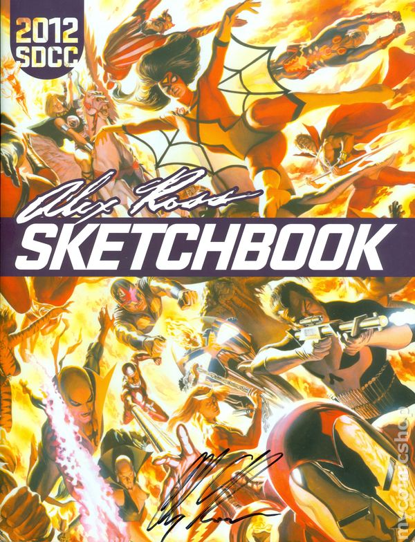 ALEX ROSS SKETCHBOOK 2012 SIGNED