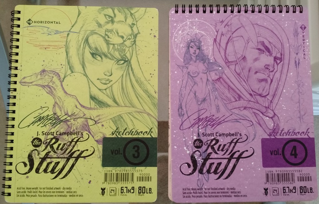 J. SCOTT CAMPBELL'S THE RUFF STUFF SKETCHBOOK VOL 3 & 4 SIGNED