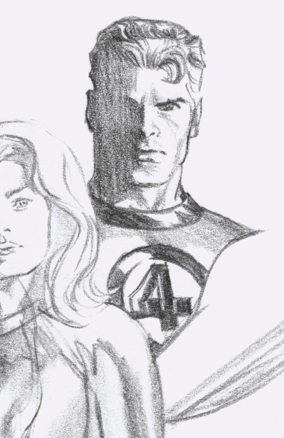 FANTASTIC FOUR #24 MR FANTASTIC ALEX ROSS SKETCH VAR 1:100