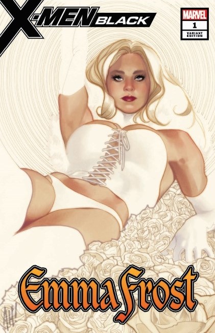 X-MEN BLACK EMMA FROST #1 ADAM HUGHES VAR SIGNED