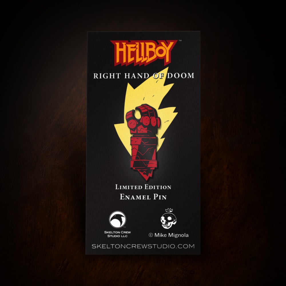 PINS HELLBOY RIGHT HAND OF DOOM