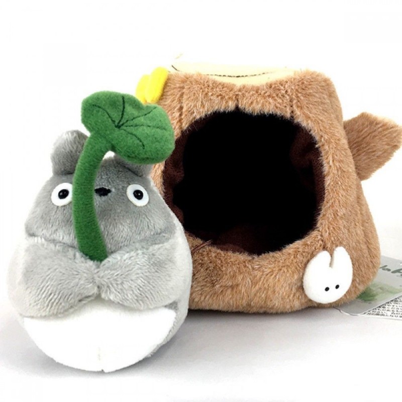 Mon Voisin Totoro - Peluche Totoro Dans Un Tronc D'Arbre 12cm