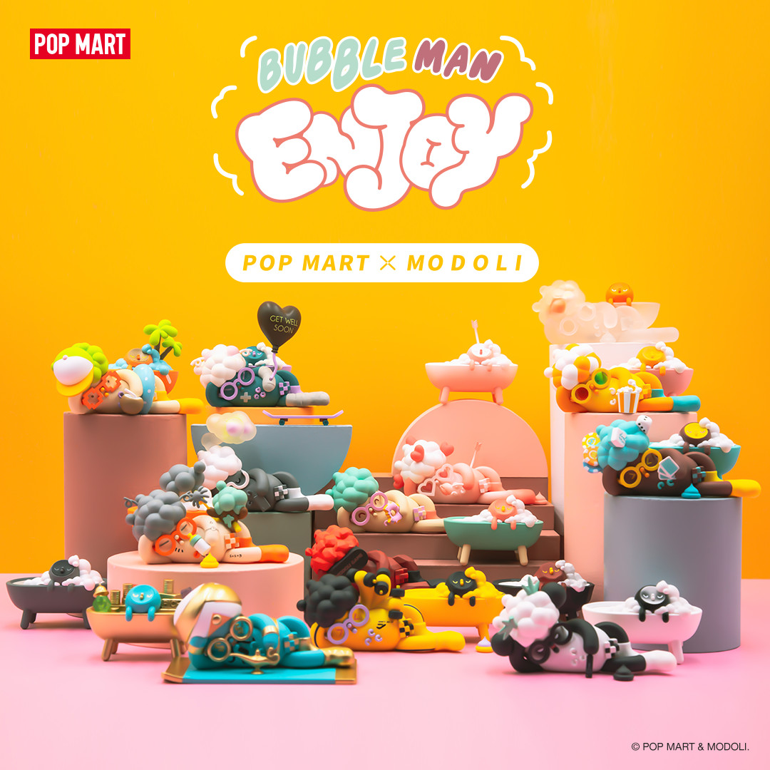 Pop Mart x Modoli Bubble Man Enjoy Series