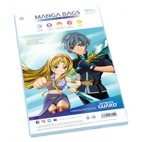 MANGA BAGS RESEALABLE (100)