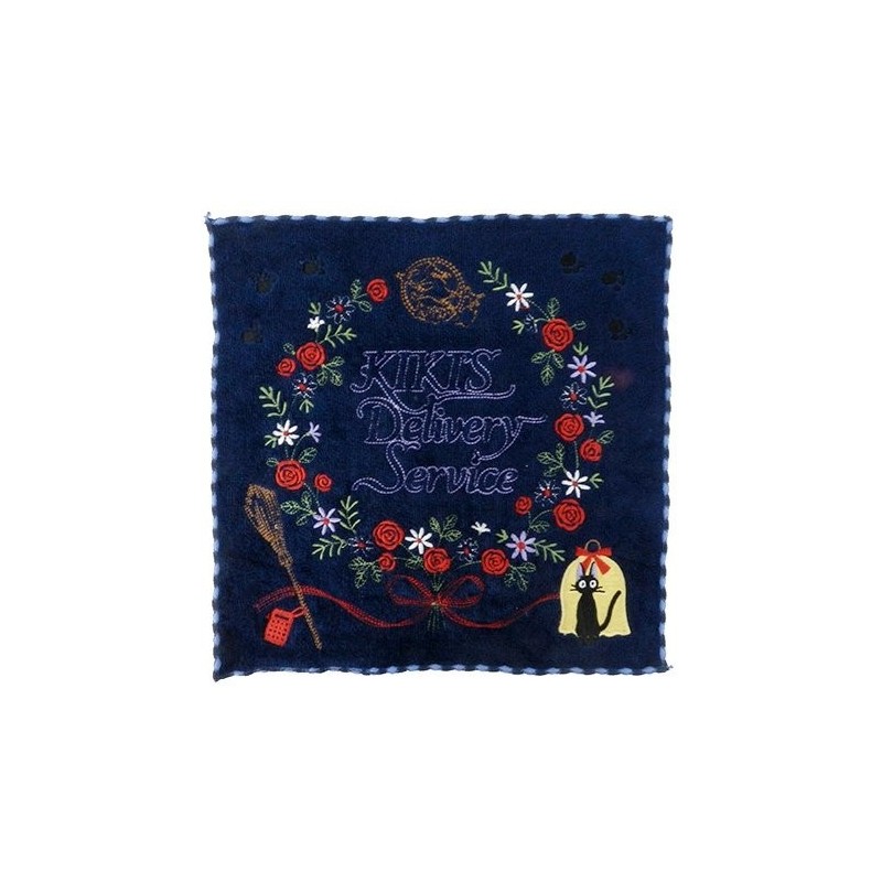 Kiki La Petite Sorcière - Serviette Jiji Nuit 25x25 cm