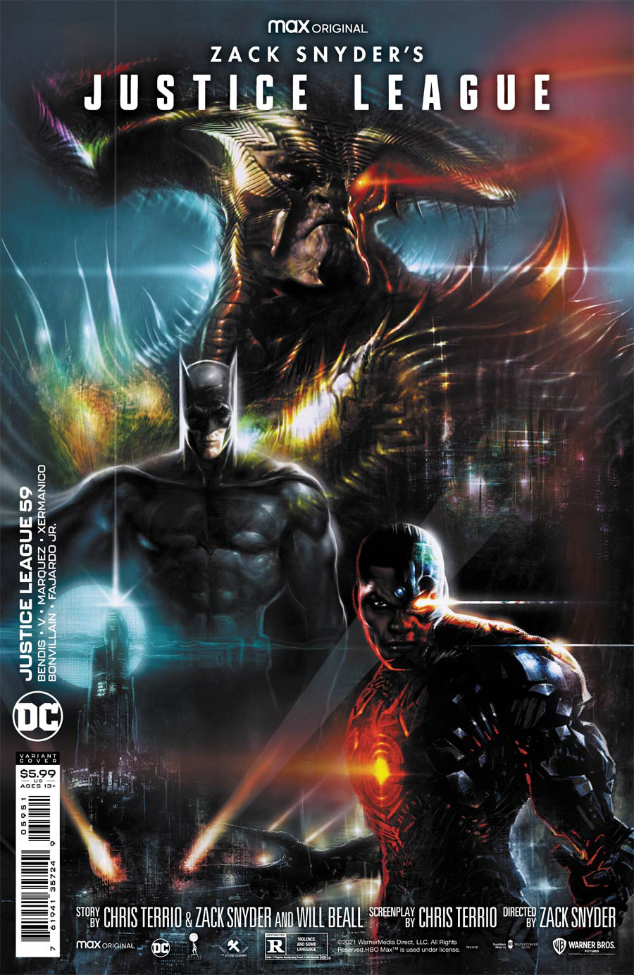 JUSTICE LEAGUE #59 CVR E LIAM SHARP SNYDER CUT VAR