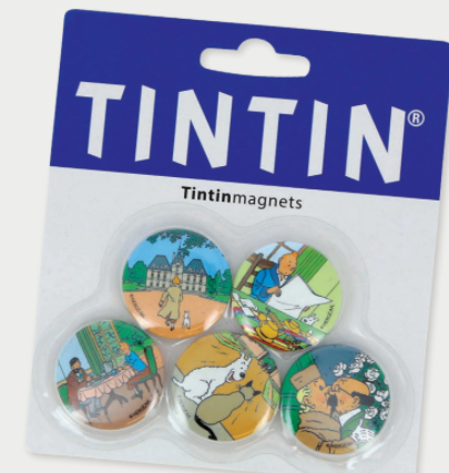 SET DE 5 MAGNETS TINTIN