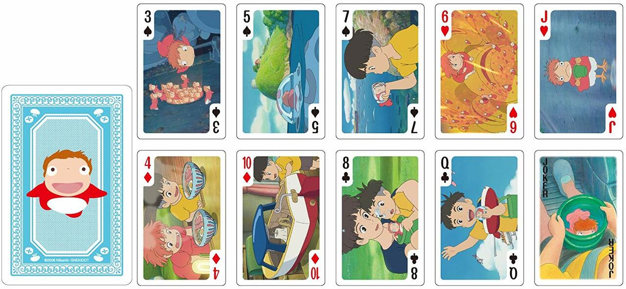 Jeu de Cartes Ponyo Sur La Falaise