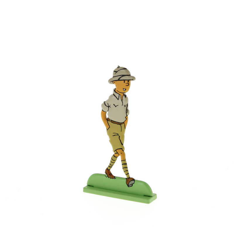 TINTIN - FIGURINE TINTIN AU CONGO EN ETAIN