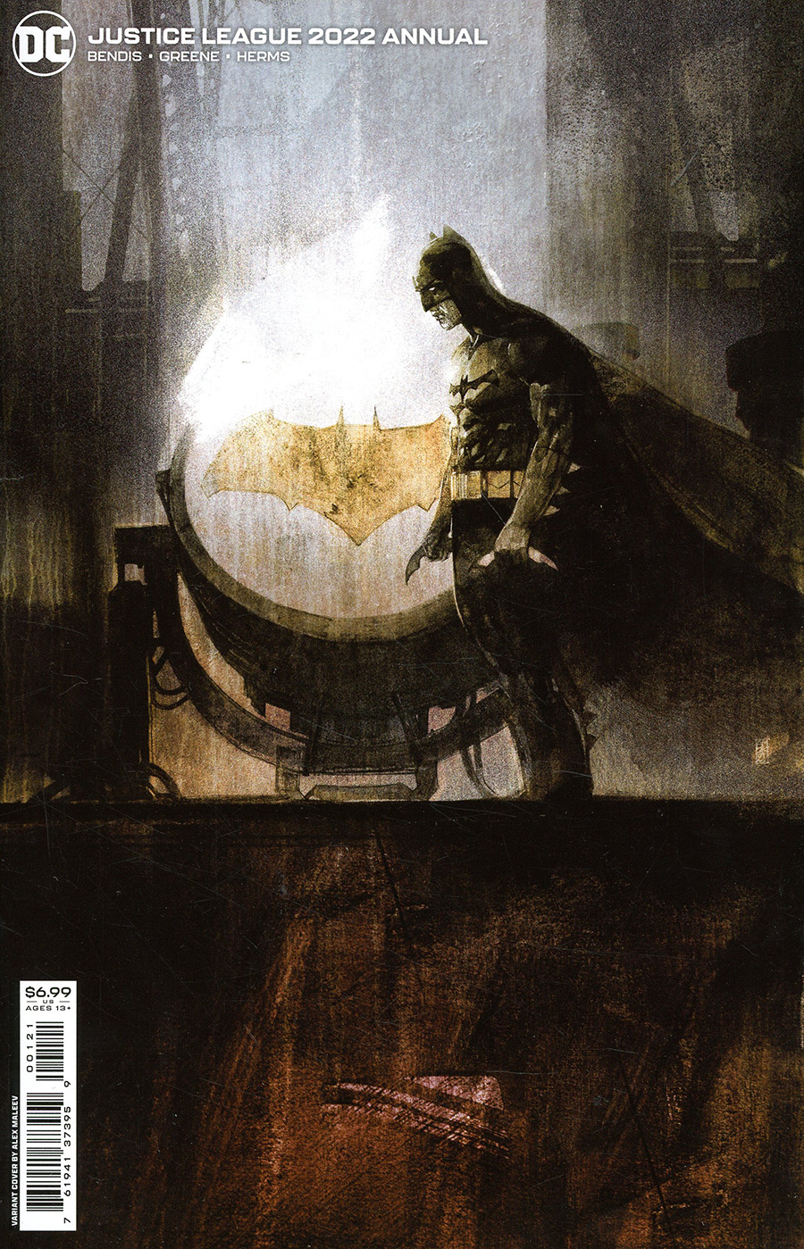 JUSTICE LEAGUE 2022 ANNUAL #1 CVR B ALEX MALEEV CARD STOCK VAR