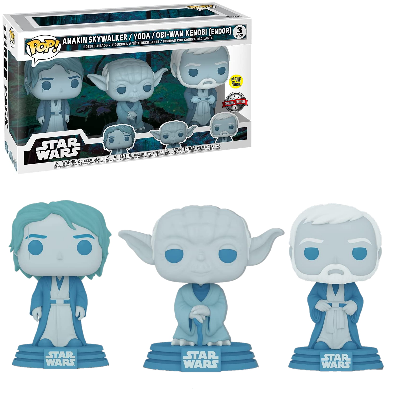 3-pack Anakin Skywalker/Yoda/Obi-Wan