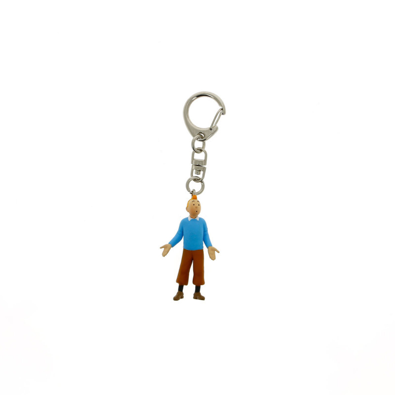 TINTIN - PORTE CLE TINTIN PULL BLEU