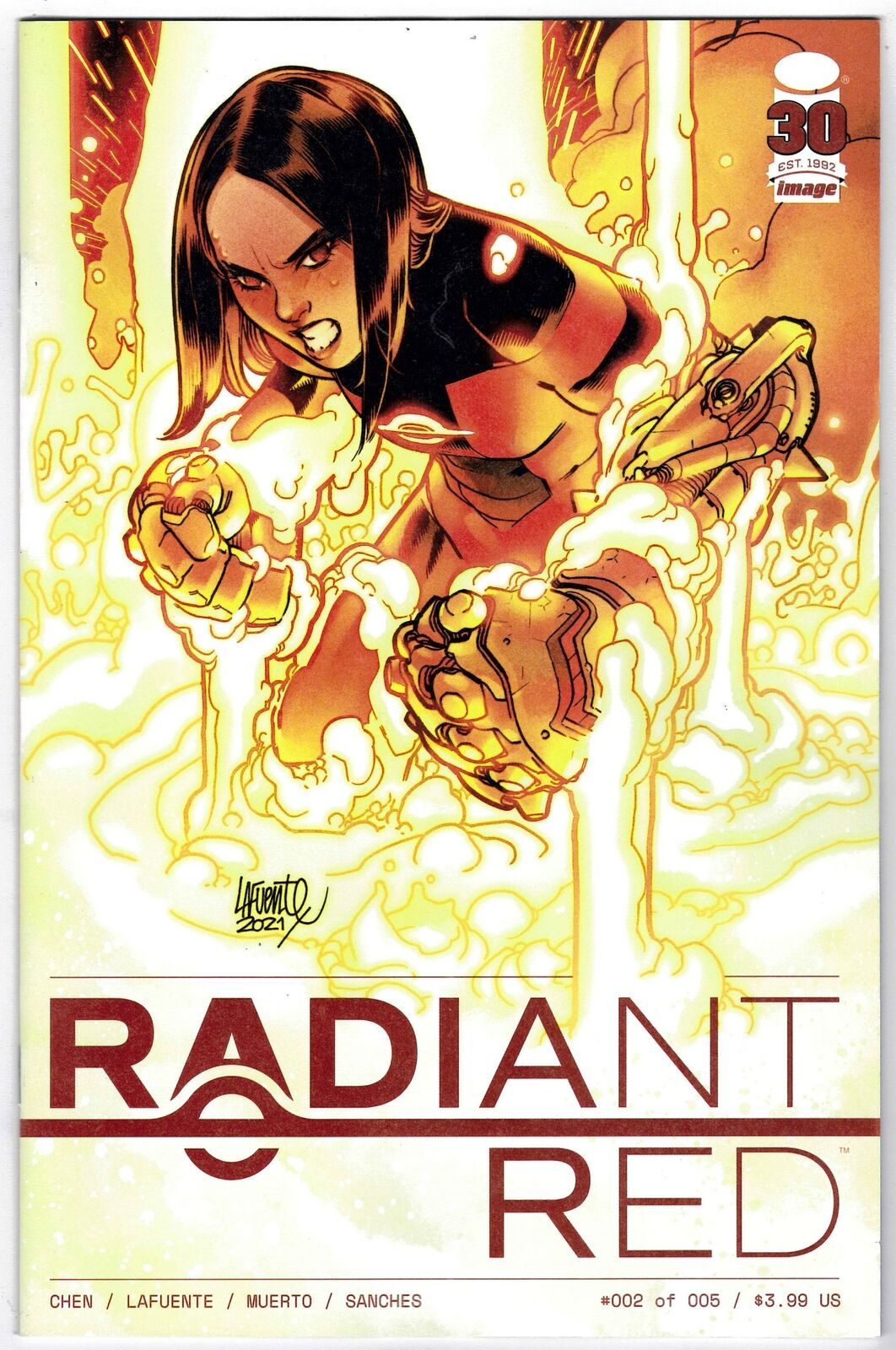 RADIANT RED #2 (OF 5) UNMASKED SECRET VARIANT