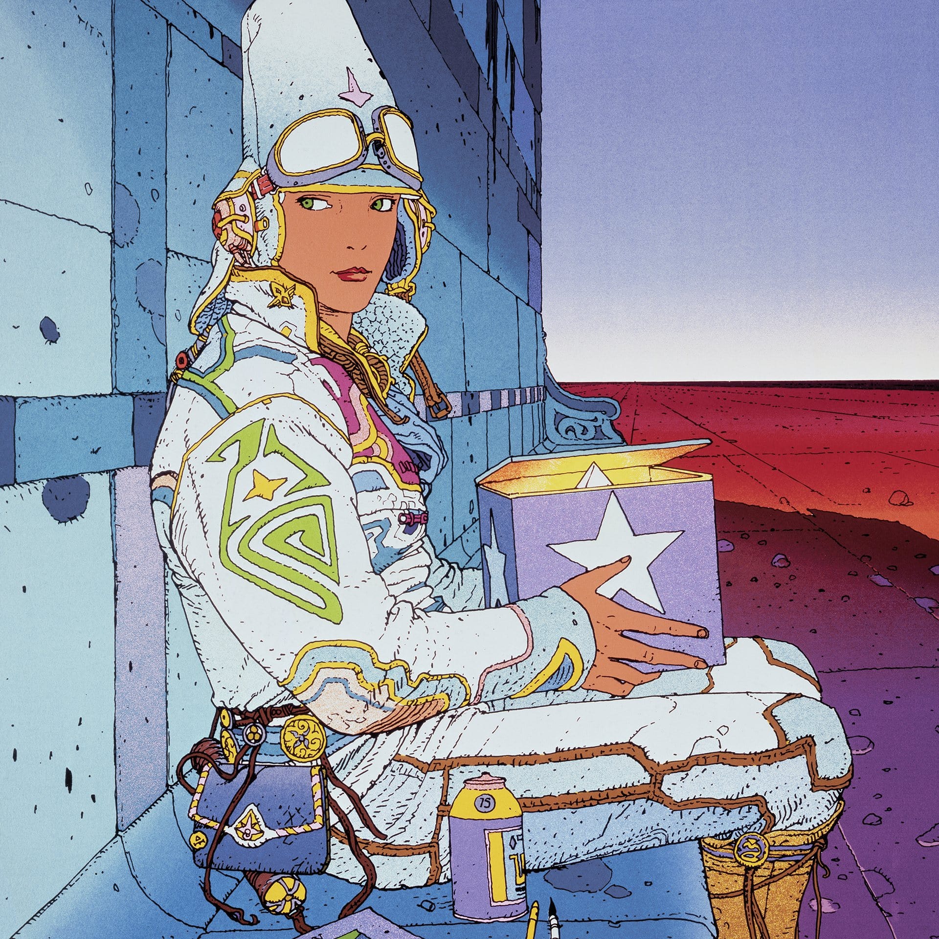 AFFICHE MOEBIUS STARWATCHER FRONTIERE