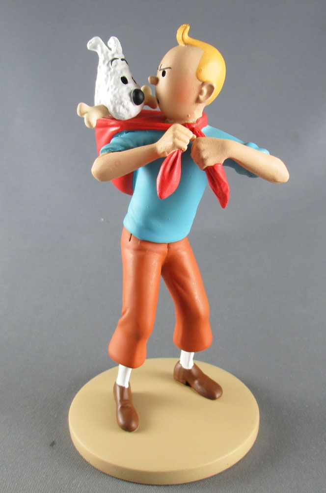 FIGURINE RESINE Tintin ramène Milou