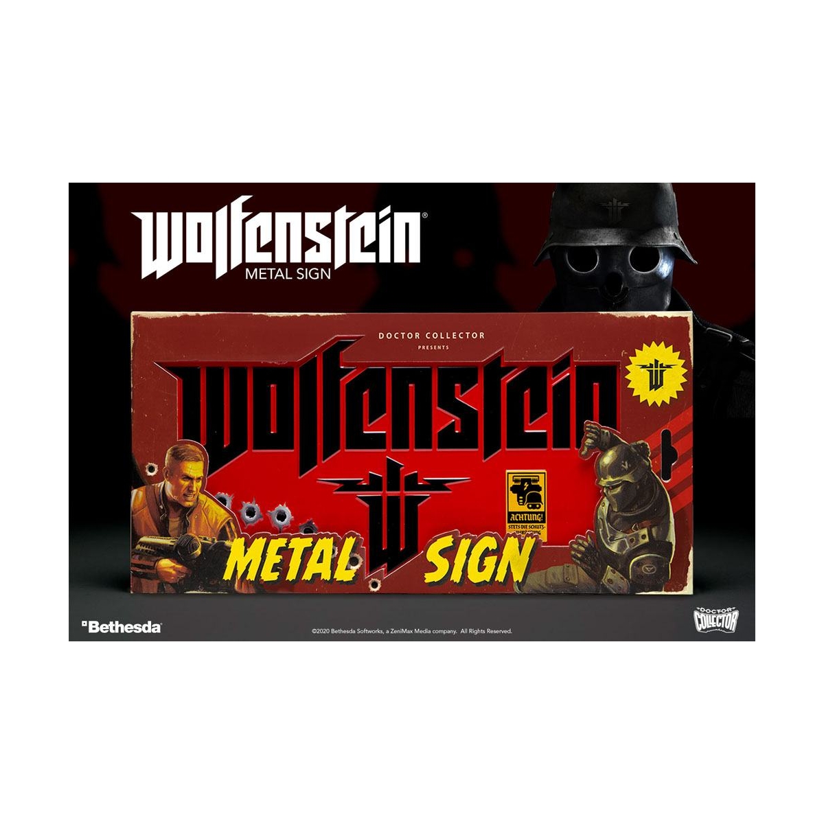 Wolfenstein Metal Sign