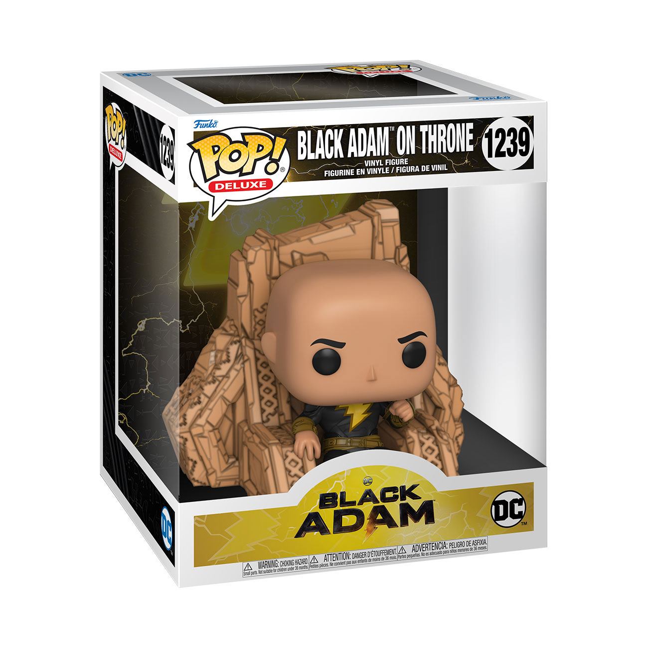 Black Adam POP! Deluxe Vinyl figurine Black Adam on Throne 9 cm