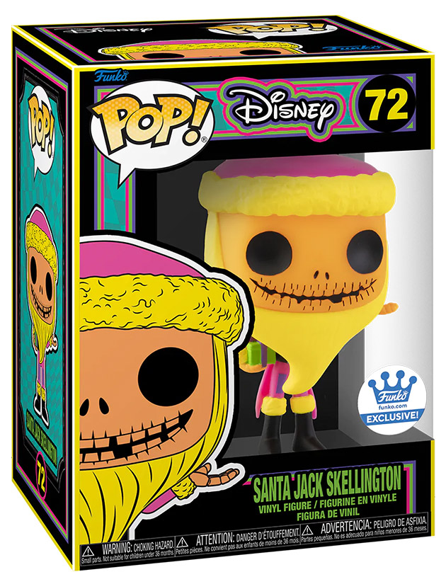 Santa Jack Skellington Black Light 72