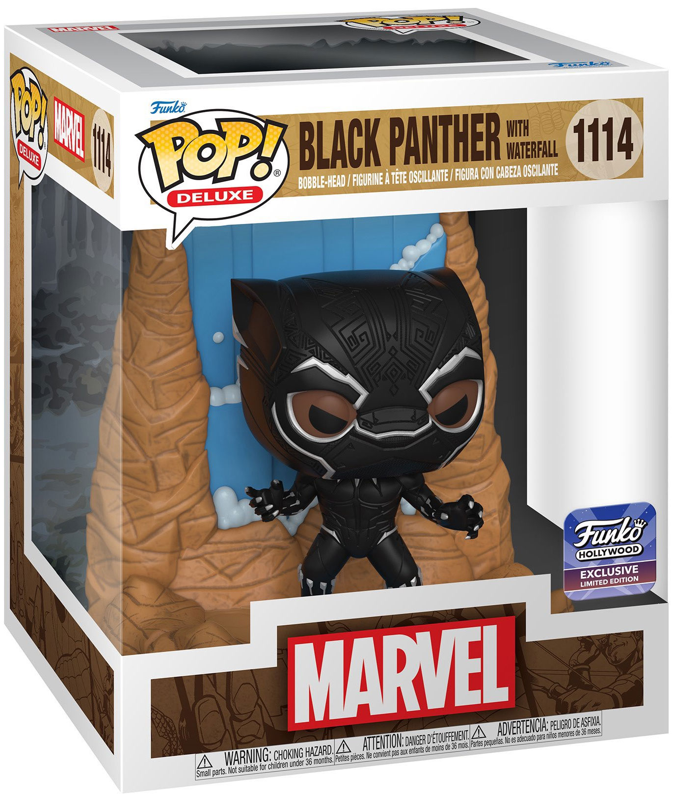 6'' Black Panther With Waterfall 1114