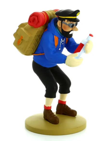 FIGURINE TINTIN - Haddock bouteille vide