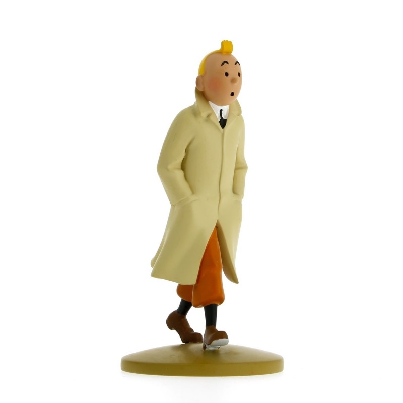 FIGURINE RESINE  TINTIN - TINTIN EN TRENCH