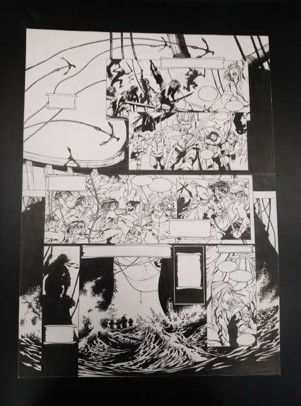 PLANCHE ORIGINALE LA GESTE DES CHEVALIERS DRAGONS T23 P5 - CHRISTIAN PATY