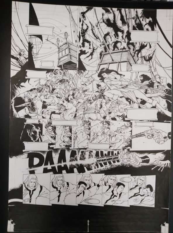 PLANCHE ORIGINALE LA GESTE DES CHEVALIERS DRAGONS T23 P38 - CHRISTIAN PATY