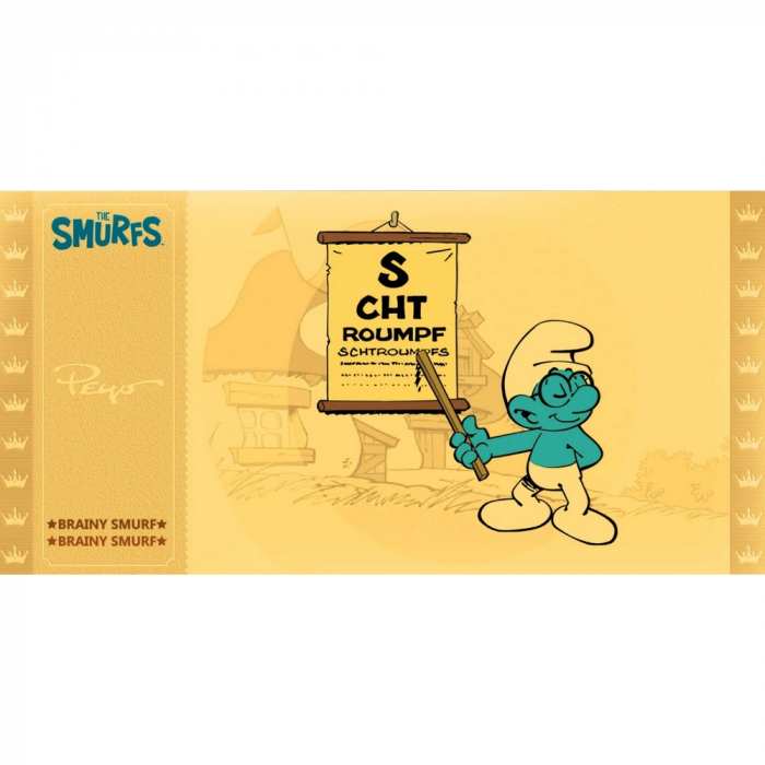 GOLDEN TICKET SMURFS/SCHTROUMPF SCHTROUMPS A LUNETTE