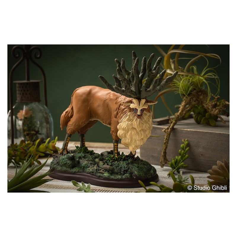 Princesse Mononoké Statue Résine Dieu Cerf 30cm