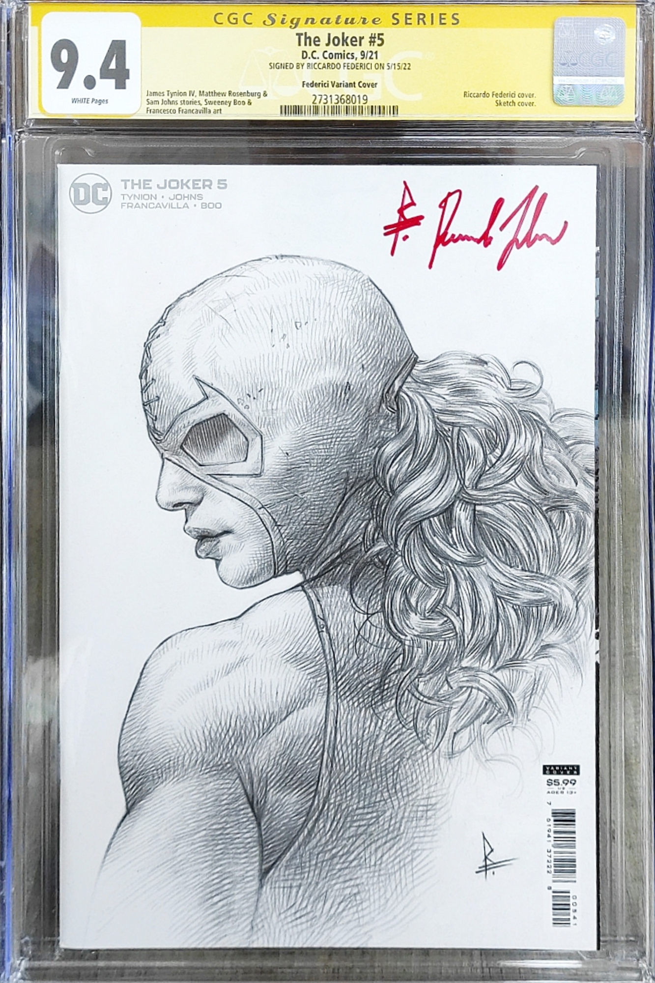 THE JOKER #5 SIGNED 9.4