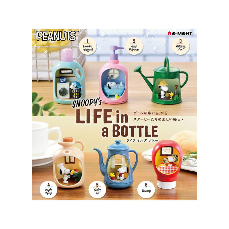 Re-Ment Peanuts Snoopy Life In A Bottle