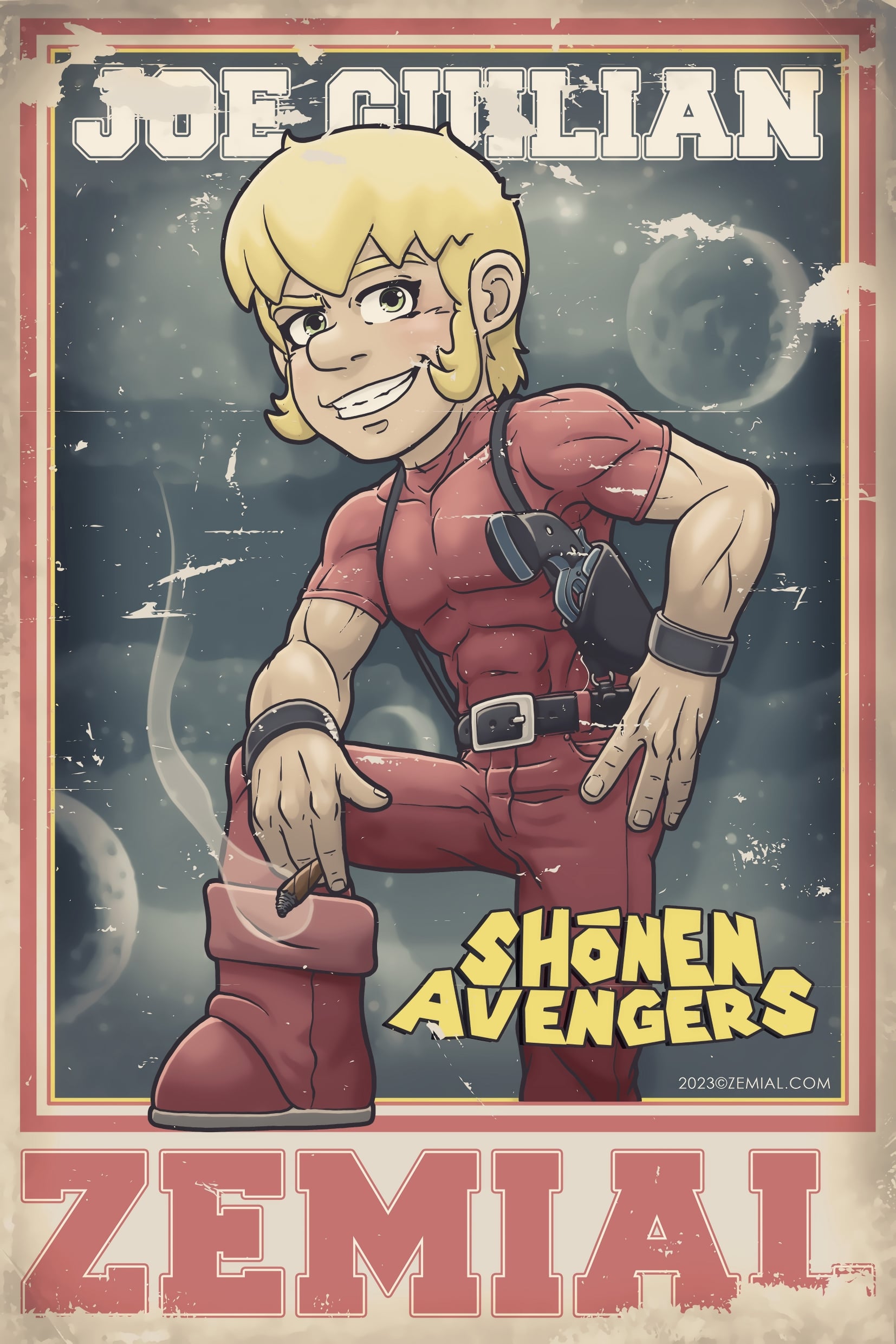 PRINT EXCLUSIF BY ZEMIAL COBRA HOMMAGE SIGNÉ (SHONEN AVENGERS)