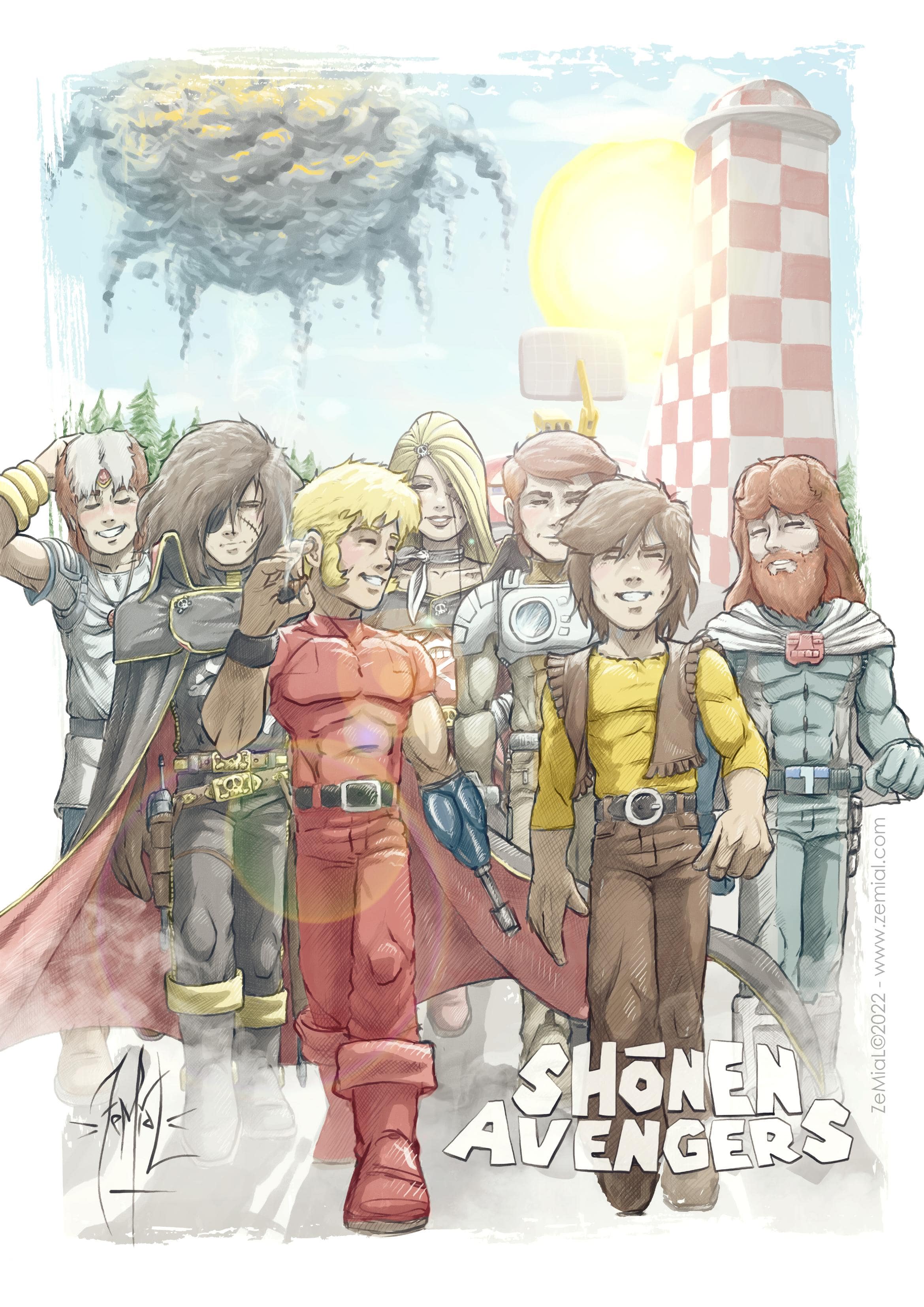 PRINT EXCLUSIF  BY ZEMIAL TEAM SIGNÉ (SHONEN AVENGERS)